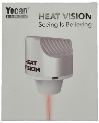 Yocan Black Heat Vision box, with the laser tool on the front