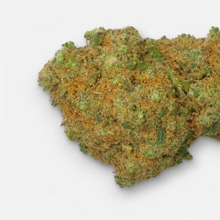 Candy Fumez CBD flower with 11 % CBD, a single bud close up