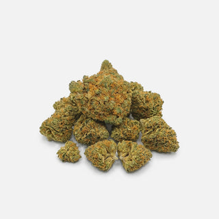 Lemon Butter Cake CBD flower with 11 % CBD, a pile of buds