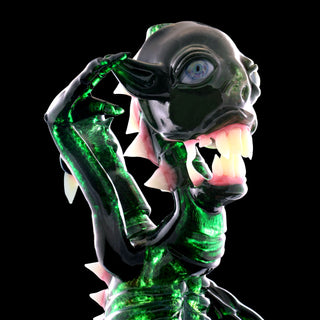 Salt Glass Naked Green Alien