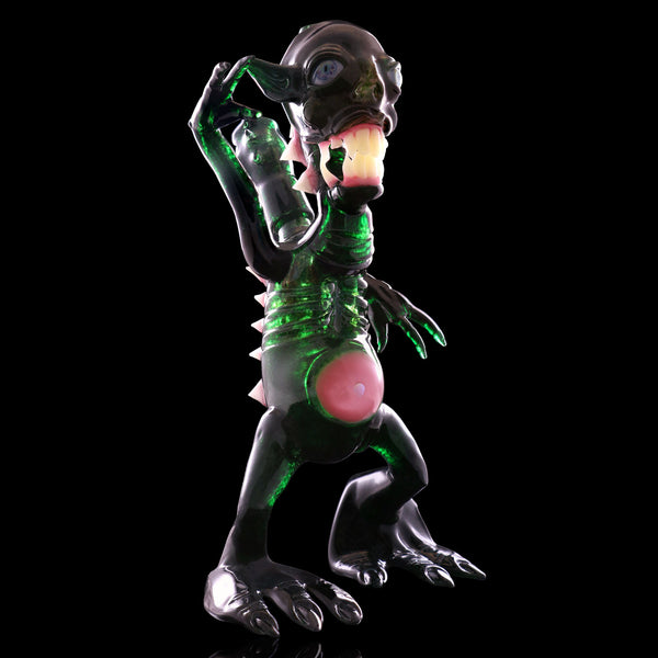 Salt Glass Naked Green Alien
