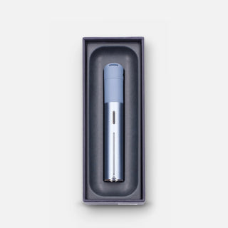 Puffco Pivot in Anthracite in its open gift box